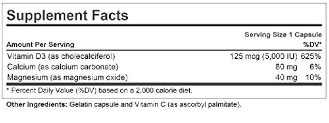 Andrew Lessman Vitamina D3 5000, 60, 1