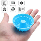 Paquete de 24 mini tazas de silicona para hornear cupcakes