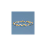 Pulseras de eslabones ovalados 14 quilates