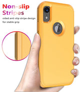 Diverbox Funda para iPhone Xr [a prueba de golpes] [a prueba de polvo], funda de protección resistente para Apple iPhone XR (amarillo)