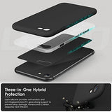 DTTOCASE - Funda para iPhone SE 2022/2020, iPhone 8, iPhone 7, funda de silicona líquida para iPhone SE 8 7 de 4.7 pulgadas, funda protectora colorida suave y sedosa para niñas y mujeres, color negro