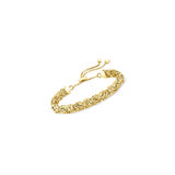 Pulseras y tobilleras de bolo bizantino plata chapada en oro