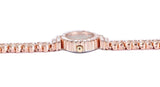 Reloj de pulsera de oro rosa real de King Girl para mujer