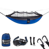 Hamaca doble portátil para camping con mosquitera 118 x 7