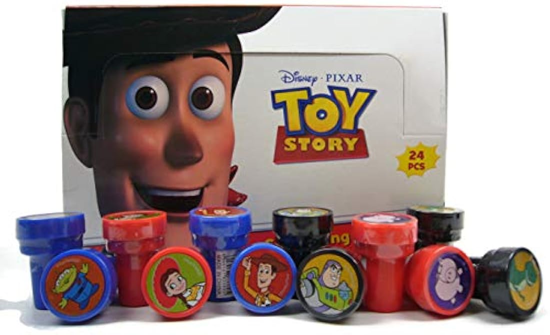 Sellos autoentintados para fiesta de cumpleaños Toy Story