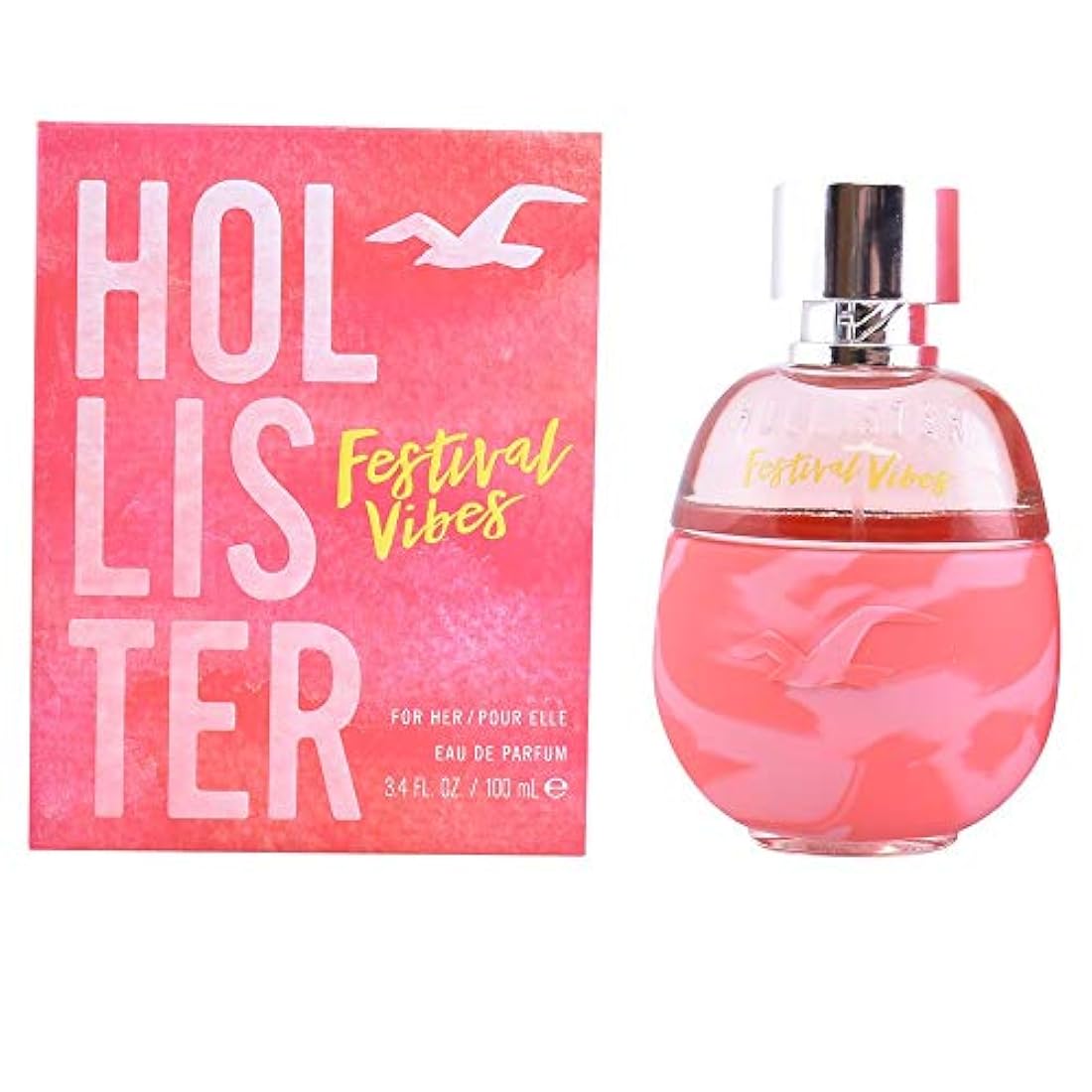 Hollister Festival Vibes Eau de Parfum Spray para mujeres, 3.4 onzas