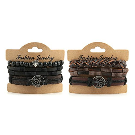 Pulseras de madera tribales (Árbol de la vida)
