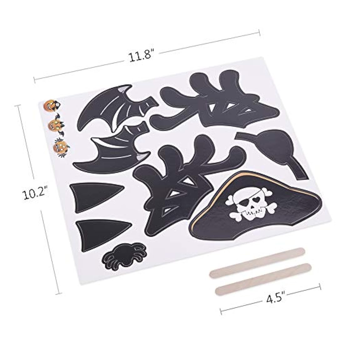 XJF calabaza de Halloween Kit de decoración pegatinas