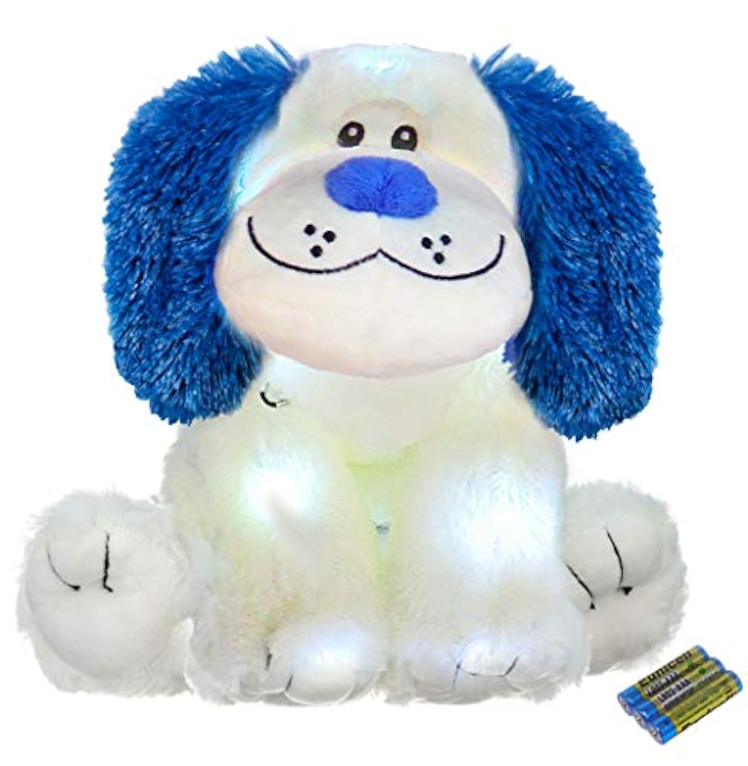 Luz nocturna de peluche LED para niños, funciona con pilas