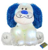Luz nocturna de peluche LED para niños, funciona con pilas