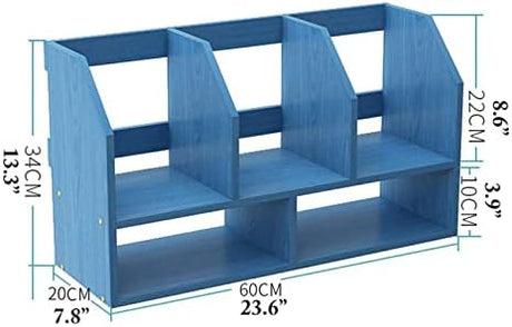 Estante de madera 2 niveles Bookshelf, moderno y minimalista