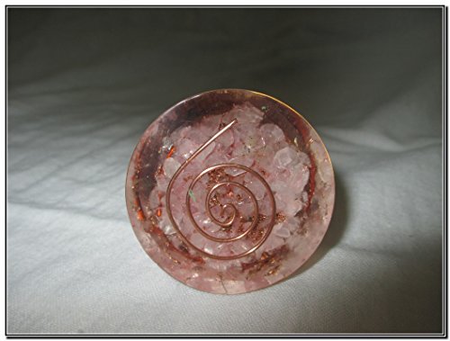 Exquisito Cuarzo Rosa Antena Orgone Cono Chakra Cristal