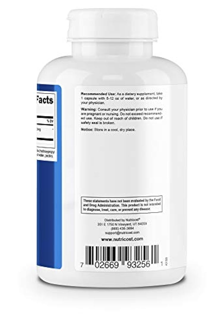 Nutricost cápsulas de cardo mariano 0.009 oz, 1 botella