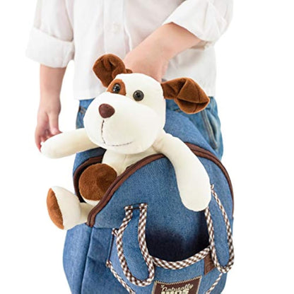 Mochila de perro de peluche para niños