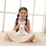 Peluche con diseño de oso polar blanco