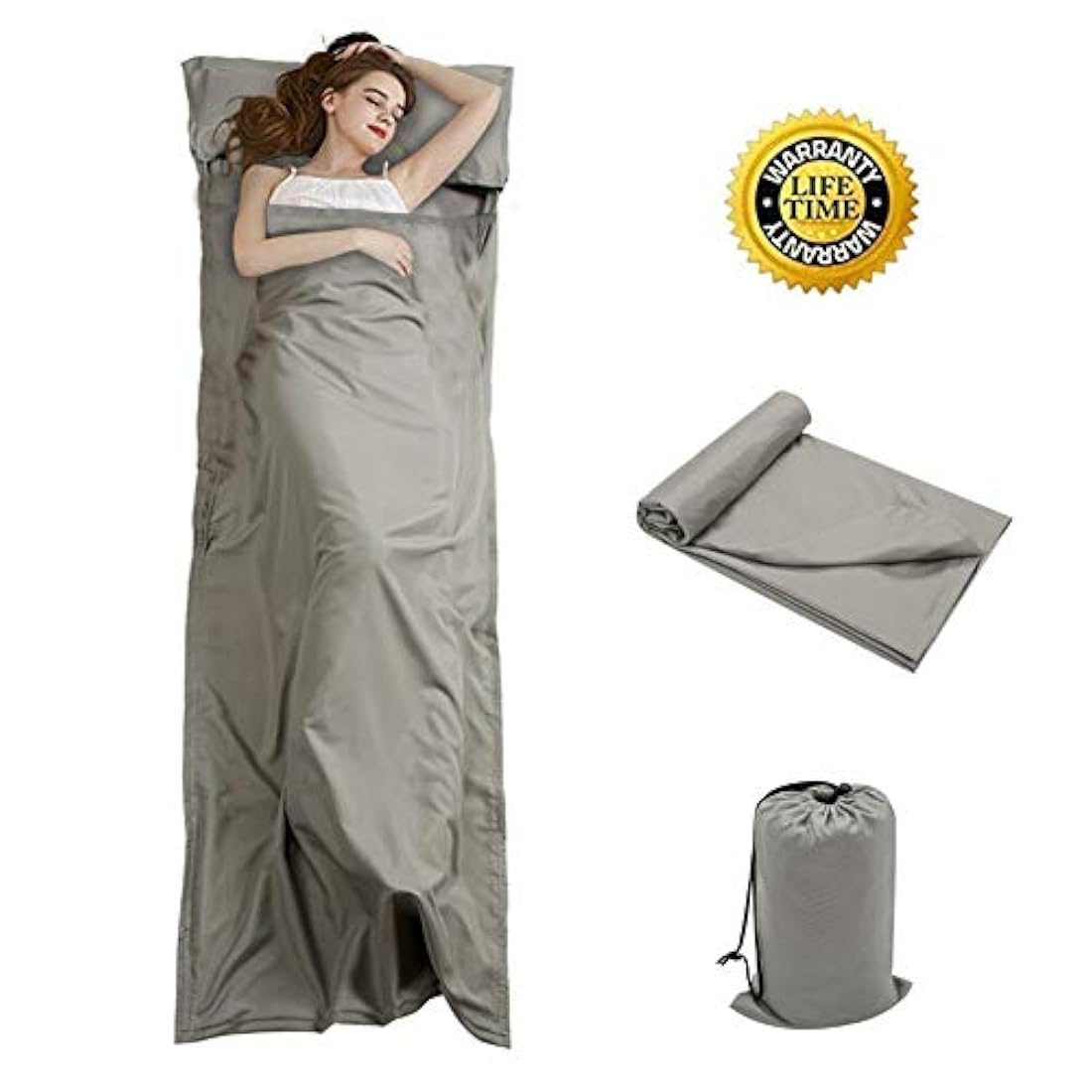 Saco de dormir OTDEST para viaje y camping, ligero, compacto