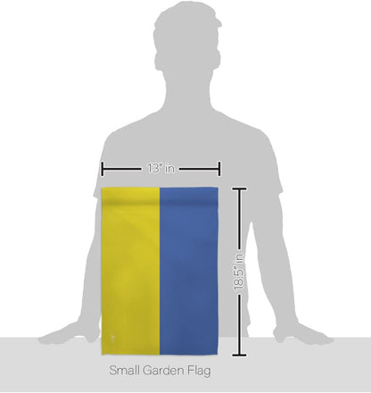 Juego de banderas de jardín de Ucrania con soporte