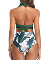 Traje de baño vintage de dos piezas para mujer estilo retro