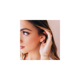Aretes de aro de plata para mujer