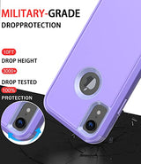 Diverbox Funda para iPhone Xr [a prueba de golpes] [a prueba de polvo], funda de protección resistente para Apple iPhone XR (morado)