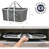 Cesta de lavandería CleverMade 50L, colapsable y resistente