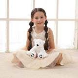 Peluche con diseño de oso polar blanco