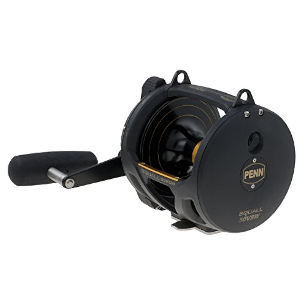 Carrete de pesca de arrastre de 2 velocidades con palanca