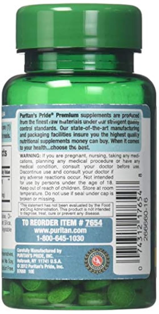 Puritan's Pride Extracto de Ginkgo Biloba Estandarizado