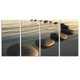 Lienzo decorativo para pared con diseño de piedra de basalto