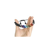 Pulseras y tobilleras de cuentas de chakras con 7 cristales