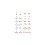 Aretes de flor de loto para mujer