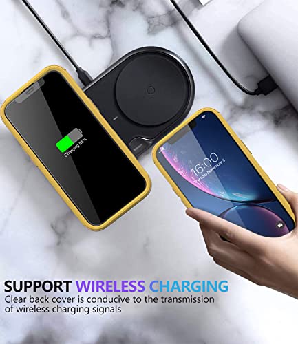 Diverbox Funda para iPhone Xr [a prueba de golpes] [a prueba de polvo], funda de protección resistente para Apple iPhone XR (amarillo)