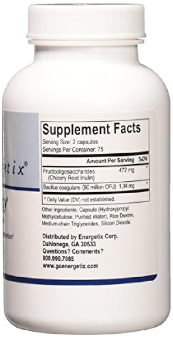 Flora Synergy - 150 Cápsulas de Energetix, Blanco