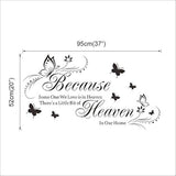 Pegatinas de pared con citas y refranes decorativos Heaven in Our Home