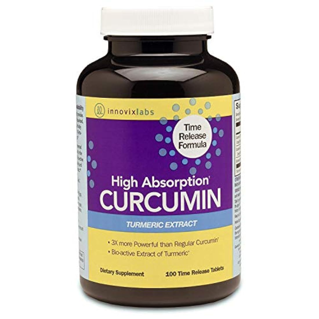 Cúrcuma de curcumina InnovixLabs con C3 Reduct, C3