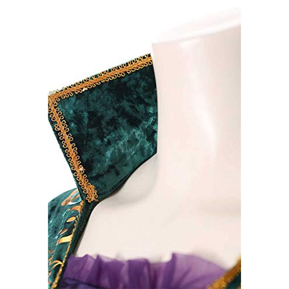 Disfraces Vestido de terciopelo verde Winifred para mujer