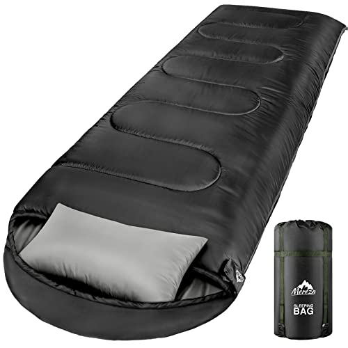 Saco de dormir para adultos hombres y niños con almohada
