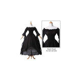 Disfraz  vestido de novia medieval gótico  bruja talla S-M
