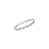 Pulseras  trenzada de plata de ley italiana