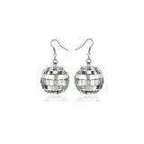 Aretes de bola de discoteca para mujeres