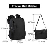 Morral para cámara réflex digital, impermeable 15,6