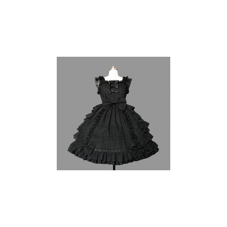 Disfraces de ángel sonriente negro talla S