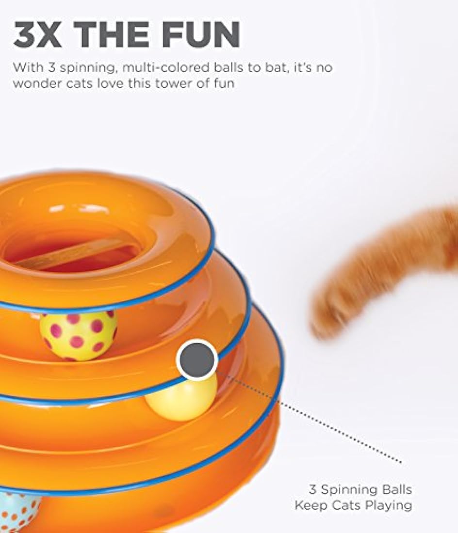 Petstages Cat Tracks Toy para gatos Divertidos niveles
