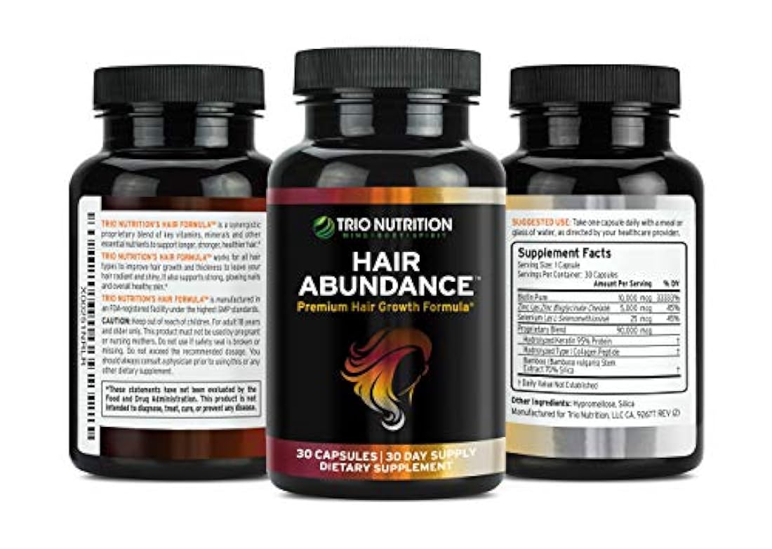 Vitamina para el crecimiento del cabello 10.000 mcg 30 caps.