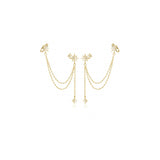 Aretes de plata  con diseño de estrella para mujeres