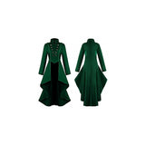 Disfraz Vintage Gótico Botón Tailcoat Esmoquin talla S