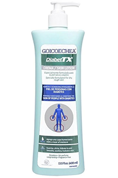 GOICOECHEA Diabet TX Loción corporal con hidratantes, 13.5 oz, Diabetes