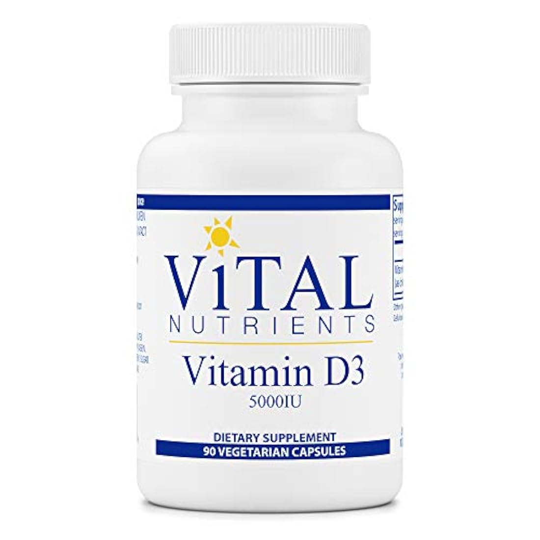 Vital Nutrientes-Vitamina D3 5.000 UI- Soporta la absorción