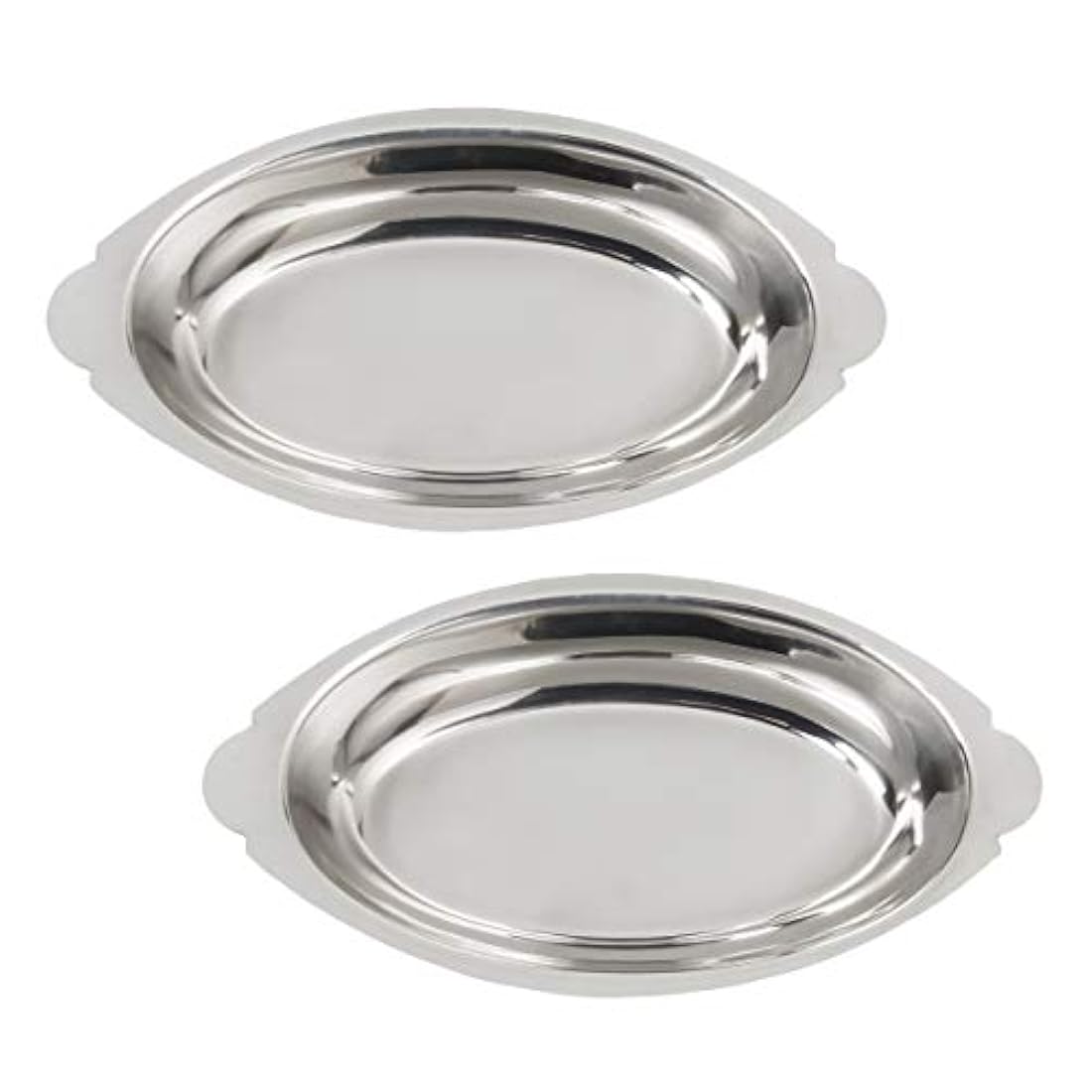 20 oz Acero Inoxidable AU gratinado Servir ovalada bandeja