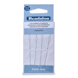 Beadalon paquete de 4 agujas de ojo plegable de 2 1/2 in